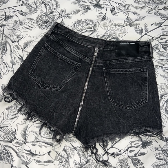ALEXANDER WANG Bite Zip High Rise Cut Off Short - Picture 6 of 8